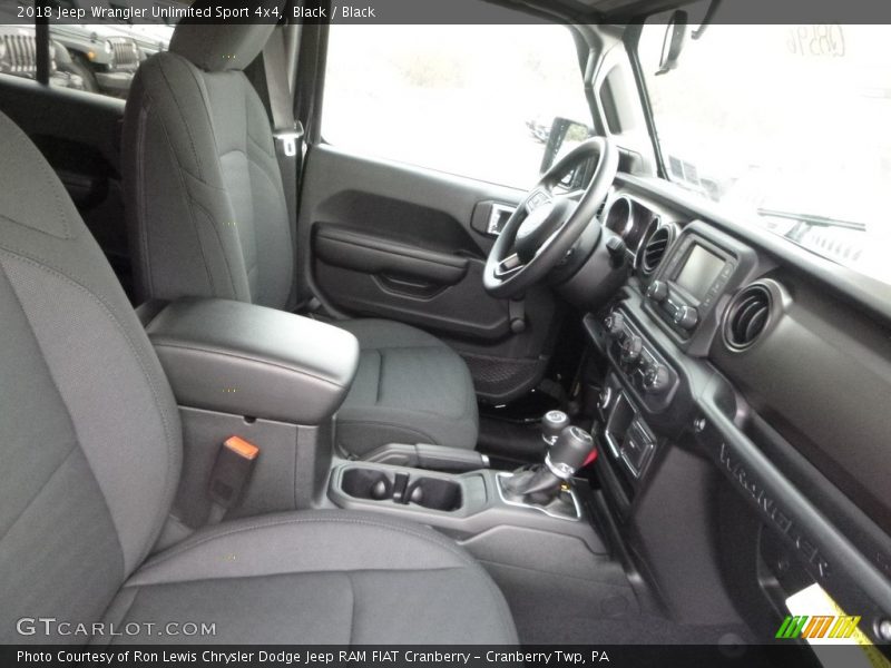 Black / Black 2018 Jeep Wrangler Unlimited Sport 4x4