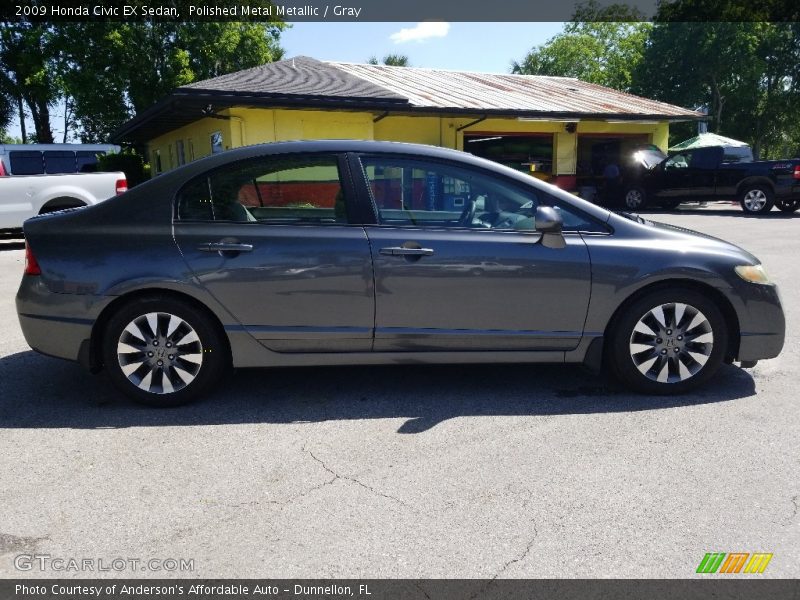 Polished Metal Metallic / Gray 2009 Honda Civic EX Sedan