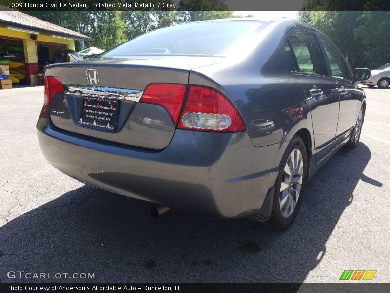 Polished Metal Metallic / Gray 2009 Honda Civic EX Sedan