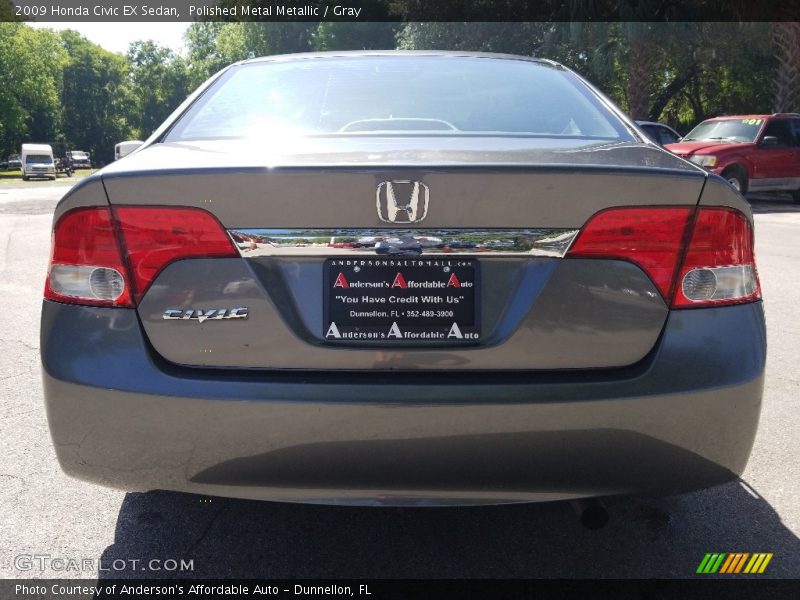 Polished Metal Metallic / Gray 2009 Honda Civic EX Sedan