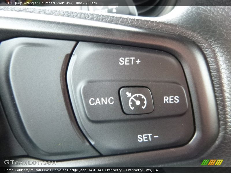 Black / Black 2018 Jeep Wrangler Unlimited Sport 4x4
