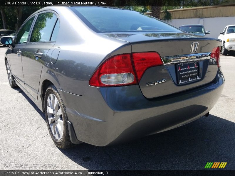 Polished Metal Metallic / Gray 2009 Honda Civic EX Sedan
