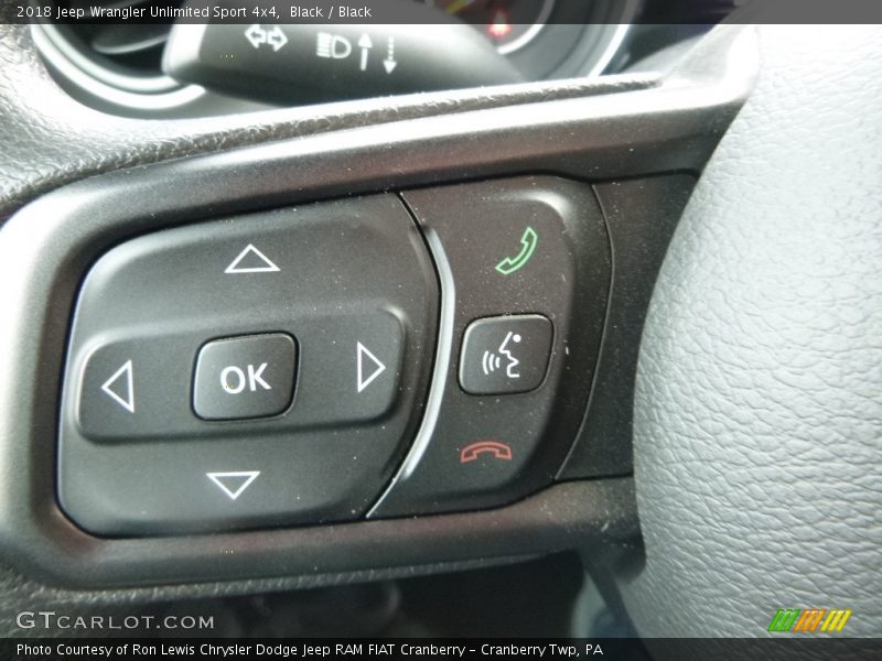 Black / Black 2018 Jeep Wrangler Unlimited Sport 4x4