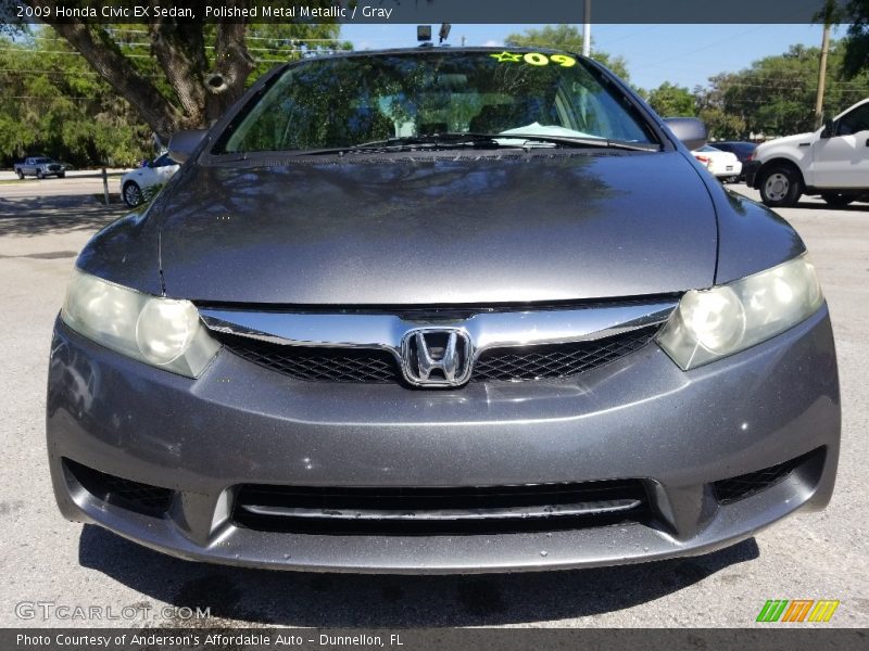 Polished Metal Metallic / Gray 2009 Honda Civic EX Sedan