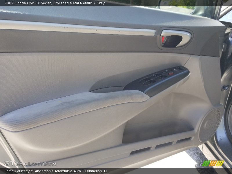 Polished Metal Metallic / Gray 2009 Honda Civic EX Sedan