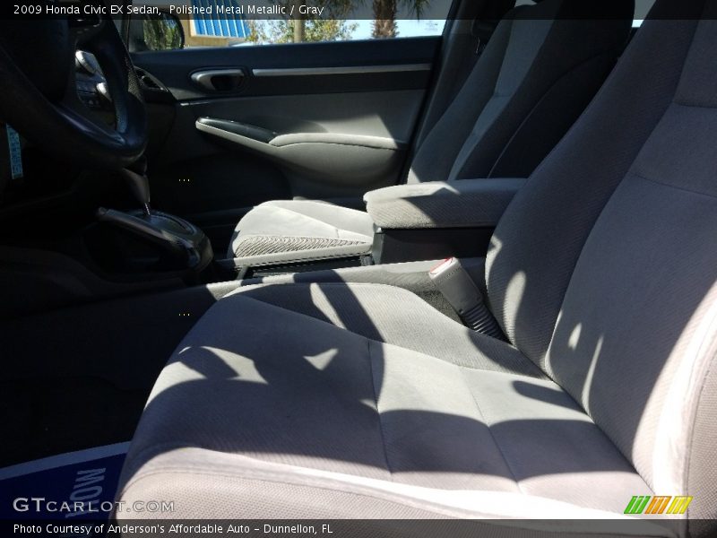 Polished Metal Metallic / Gray 2009 Honda Civic EX Sedan