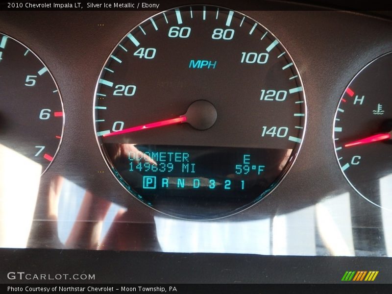 Silver Ice Metallic / Ebony 2010 Chevrolet Impala LT