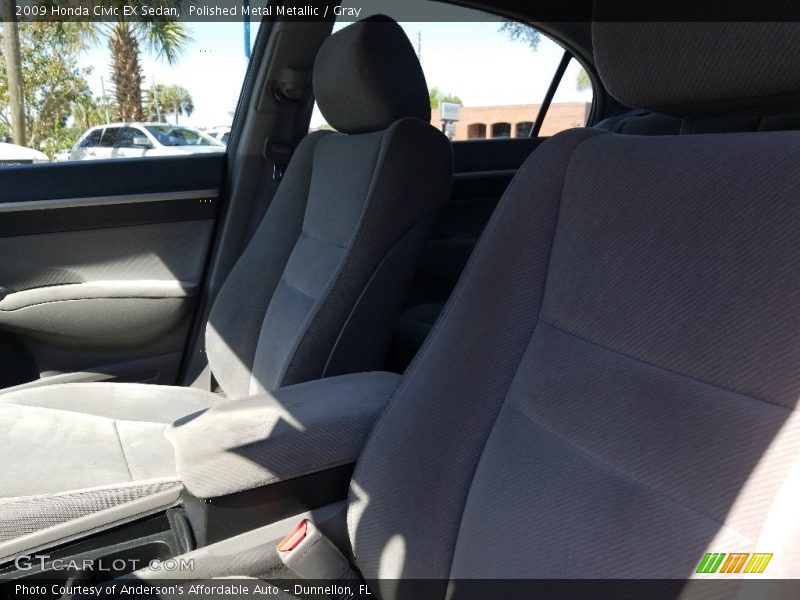 Polished Metal Metallic / Gray 2009 Honda Civic EX Sedan