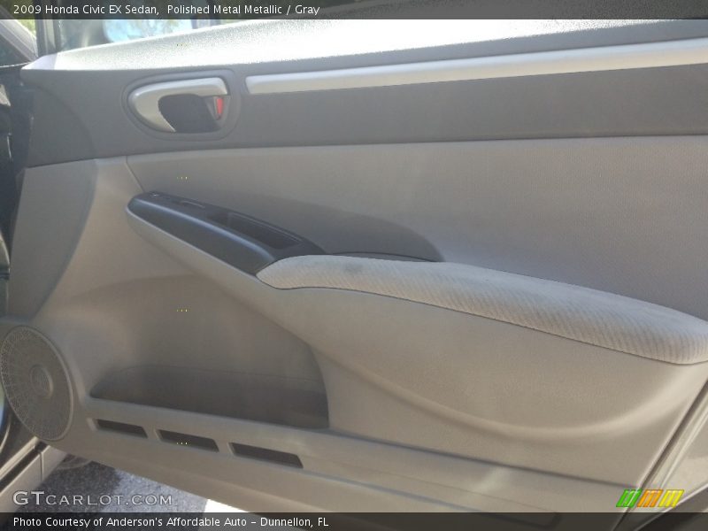 Polished Metal Metallic / Gray 2009 Honda Civic EX Sedan