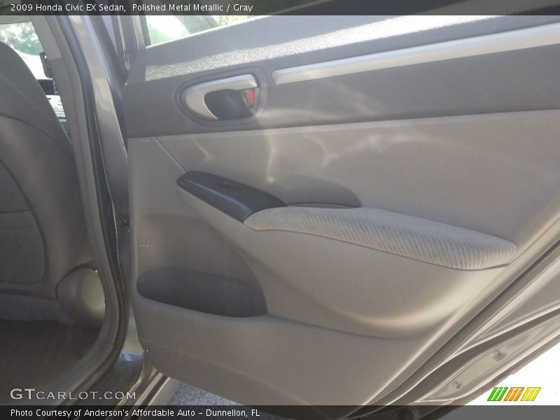 Polished Metal Metallic / Gray 2009 Honda Civic EX Sedan