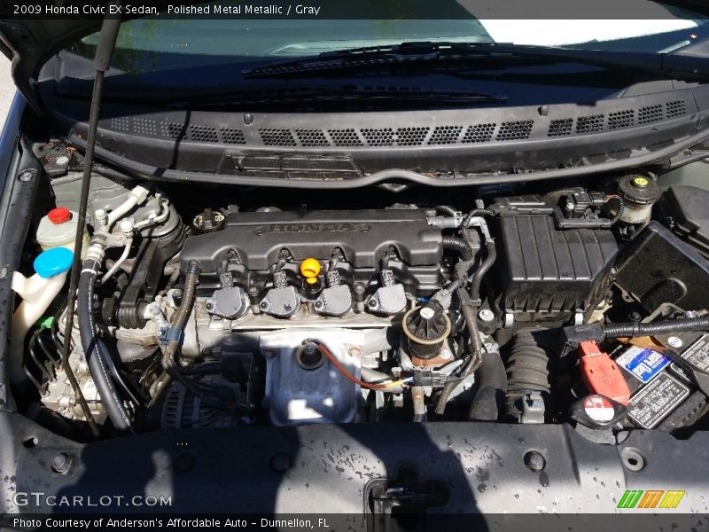 Polished Metal Metallic / Gray 2009 Honda Civic EX Sedan