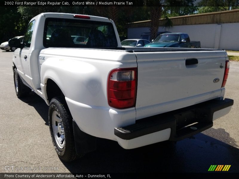 Oxford White / Medium Prairie Tan 2002 Ford Ranger Edge Regular Cab