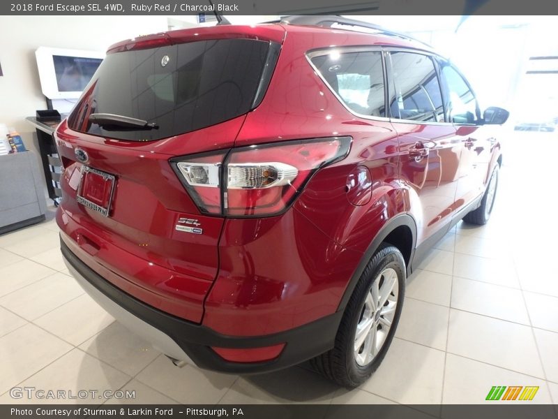 Ruby Red / Charcoal Black 2018 Ford Escape SEL 4WD