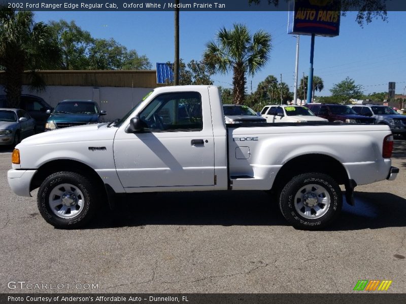 Oxford White / Medium Prairie Tan 2002 Ford Ranger Edge Regular Cab
