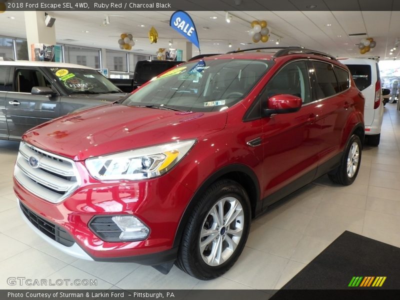 Ruby Red / Charcoal Black 2018 Ford Escape SEL 4WD