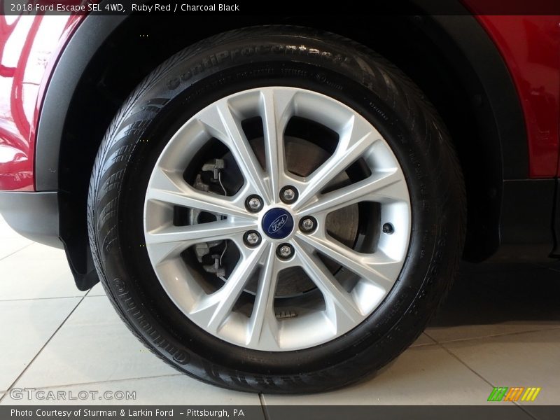 Ruby Red / Charcoal Black 2018 Ford Escape SEL 4WD
