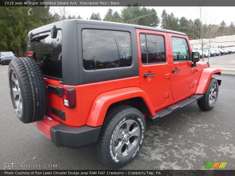 Firecracker Red / Black 2018 Jeep Wrangler Unlimited Sahara 4x4