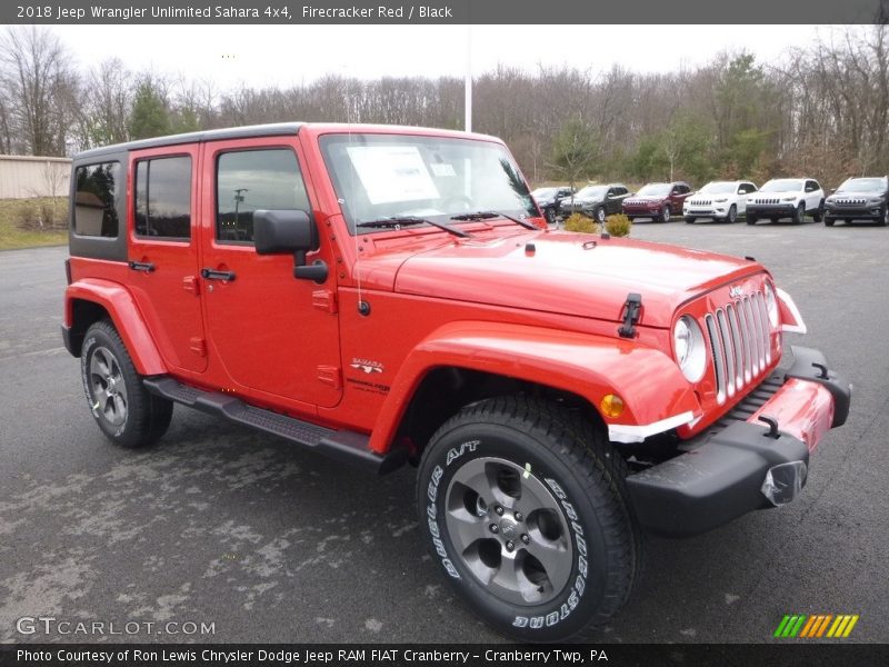 Firecracker Red / Black 2018 Jeep Wrangler Unlimited Sahara 4x4