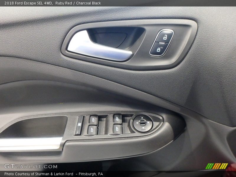 Ruby Red / Charcoal Black 2018 Ford Escape SEL 4WD