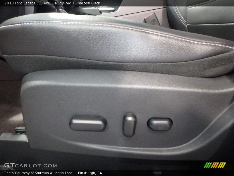 Ruby Red / Charcoal Black 2018 Ford Escape SEL 4WD
