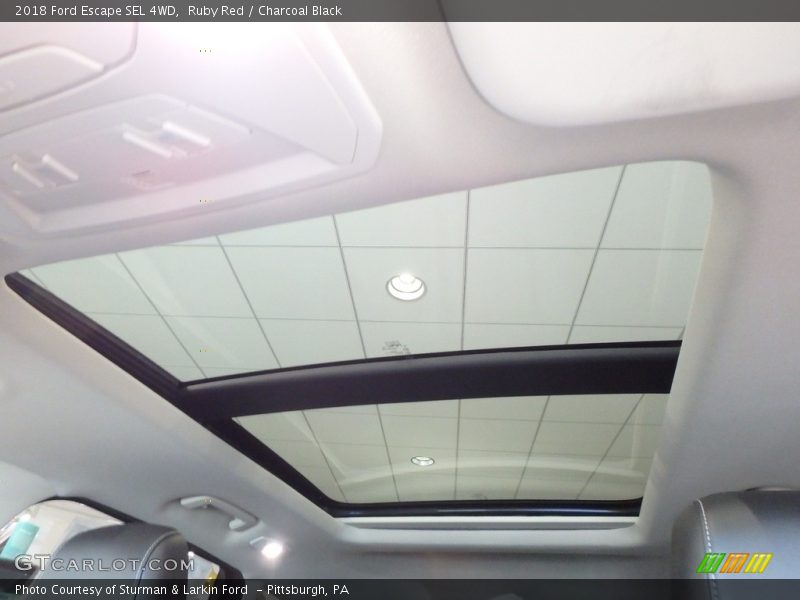 Ruby Red / Charcoal Black 2018 Ford Escape SEL 4WD