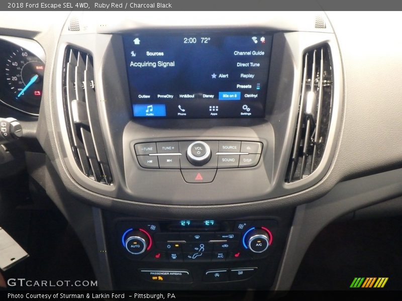 Ruby Red / Charcoal Black 2018 Ford Escape SEL 4WD