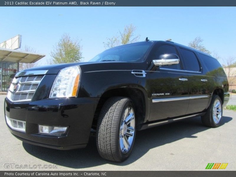 Black Raven / Ebony 2013 Cadillac Escalade ESV Platinum AWD