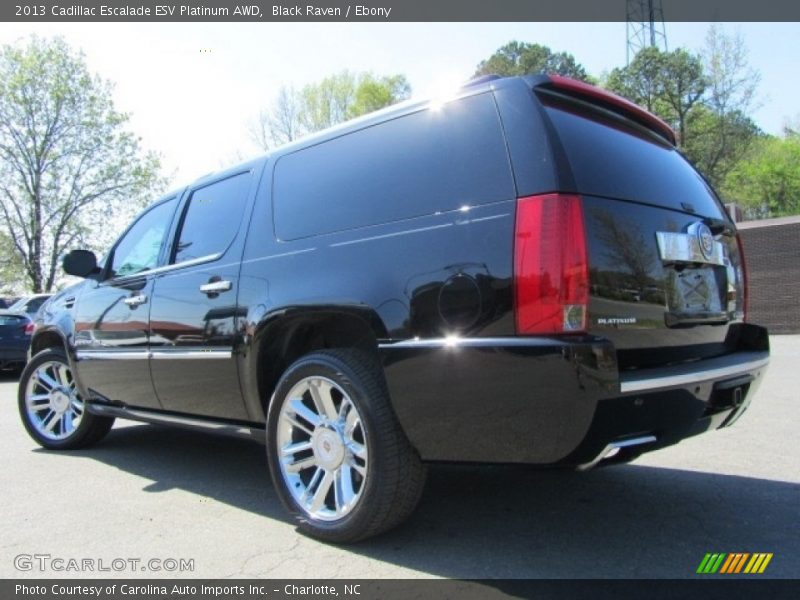 Black Raven / Ebony 2013 Cadillac Escalade ESV Platinum AWD