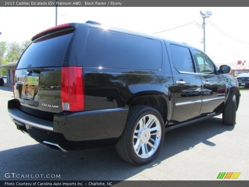 Black Raven / Ebony 2013 Cadillac Escalade ESV Platinum AWD