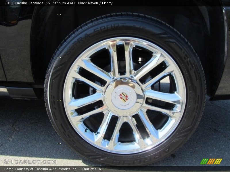 Black Raven / Ebony 2013 Cadillac Escalade ESV Platinum AWD