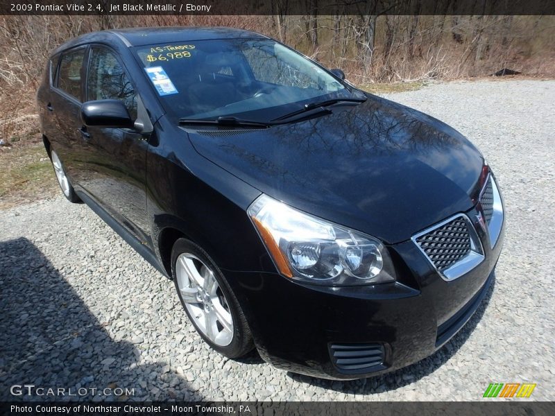 Jet Black Metallic / Ebony 2009 Pontiac Vibe 2.4