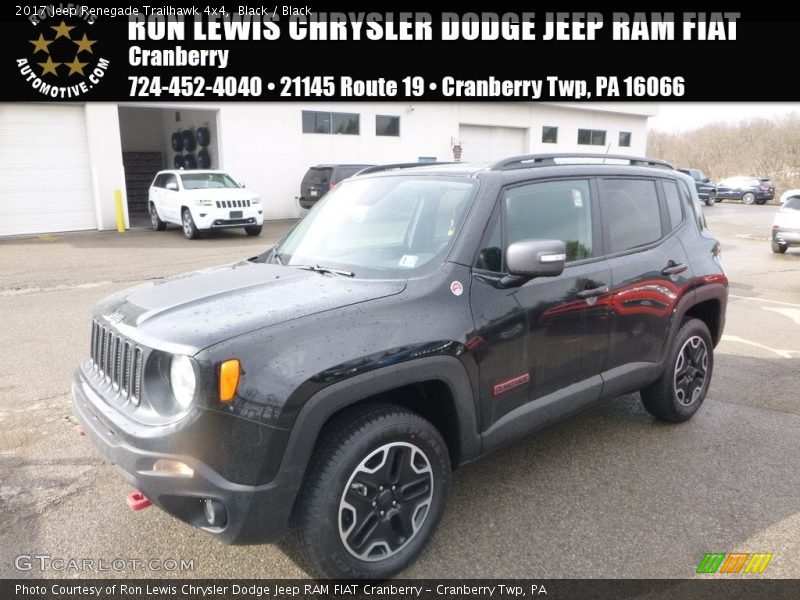 Black / Black 2017 Jeep Renegade Trailhawk 4x4