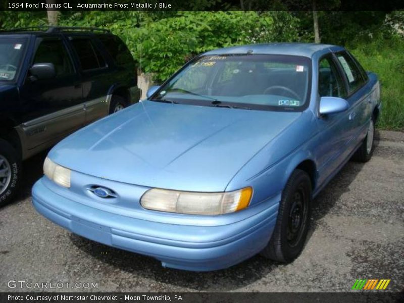 Aquamarine Frost Metallic / Blue 1994 Ford Taurus GL