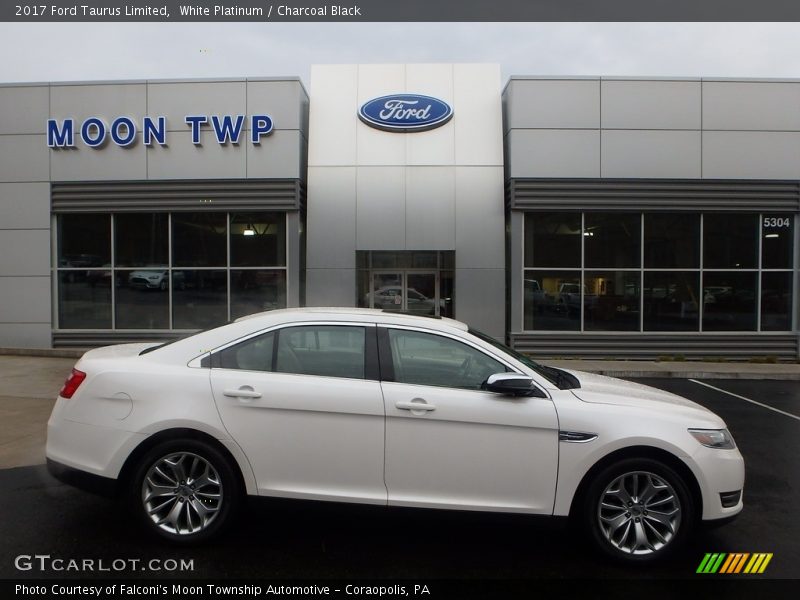 White Platinum / Charcoal Black 2017 Ford Taurus Limited