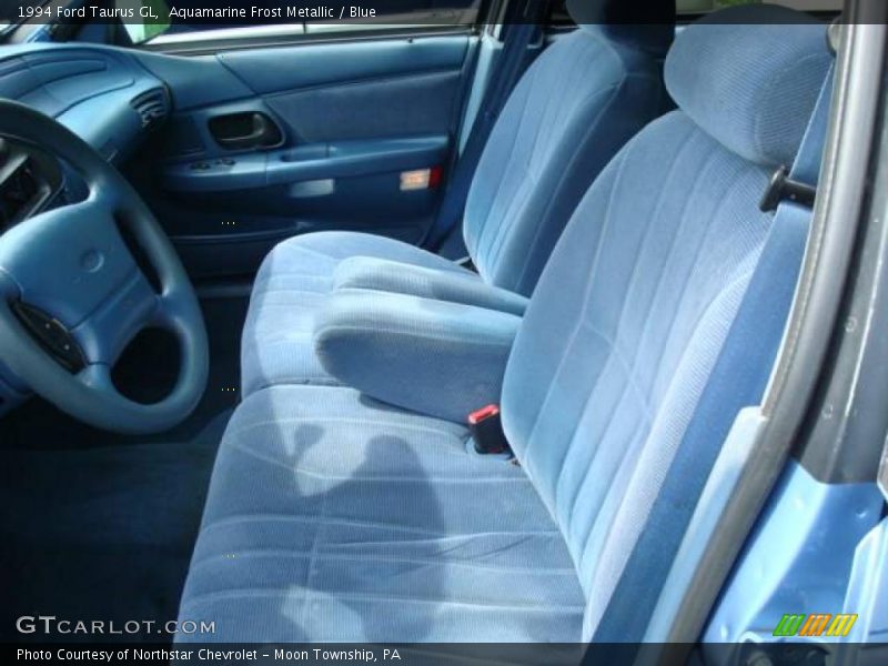 Aquamarine Frost Metallic / Blue 1994 Ford Taurus GL