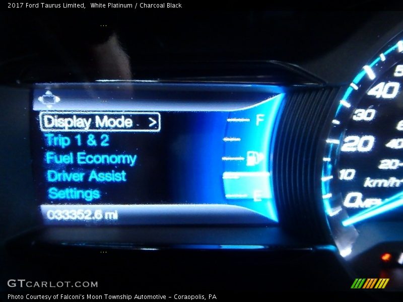 White Platinum / Charcoal Black 2017 Ford Taurus Limited