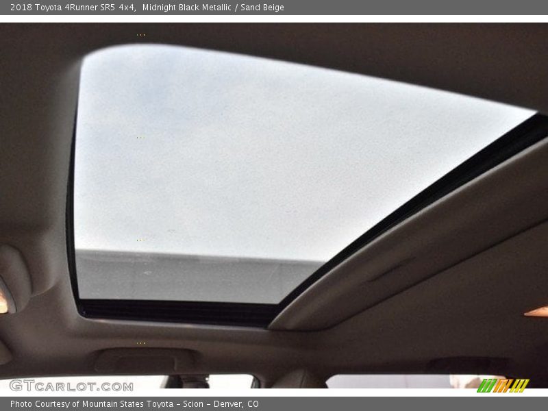Midnight Black Metallic / Sand Beige 2018 Toyota 4Runner SR5 4x4