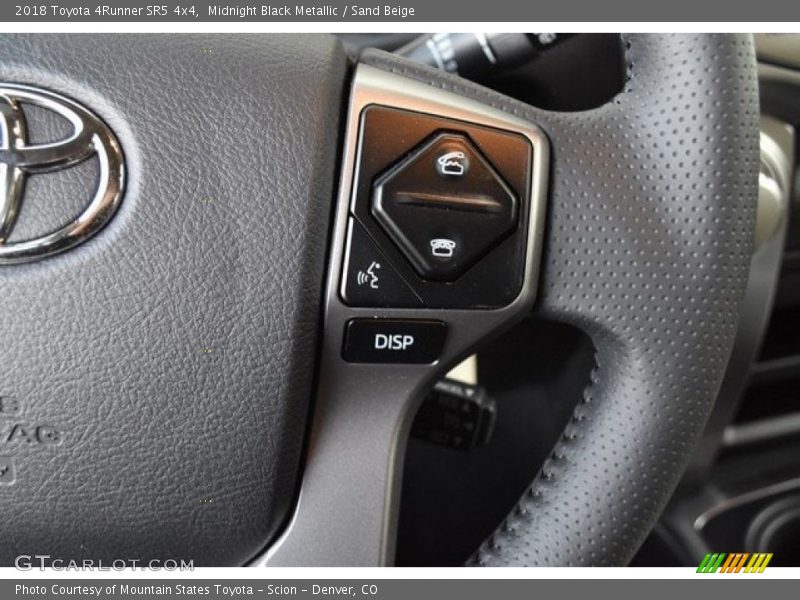 Midnight Black Metallic / Sand Beige 2018 Toyota 4Runner SR5 4x4