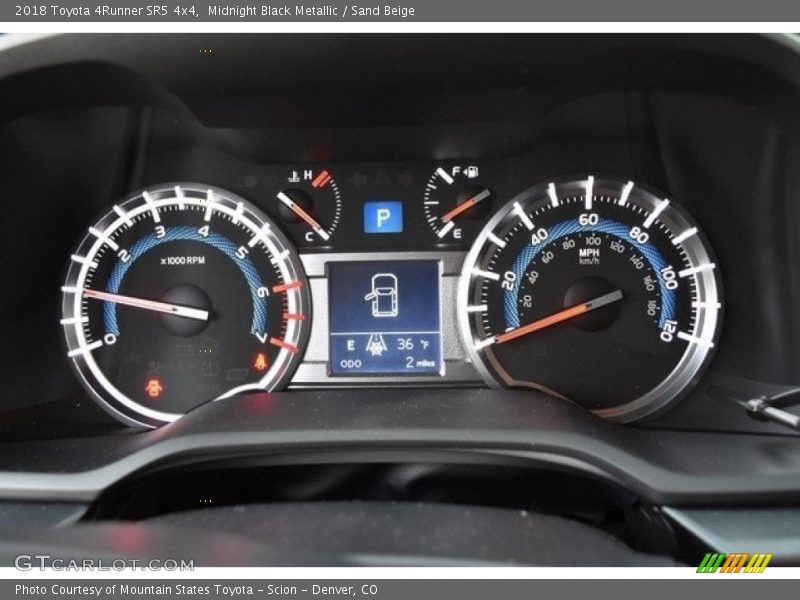 Midnight Black Metallic / Sand Beige 2018 Toyota 4Runner SR5 4x4