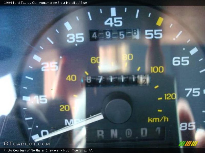 Aquamarine Frost Metallic / Blue 1994 Ford Taurus GL