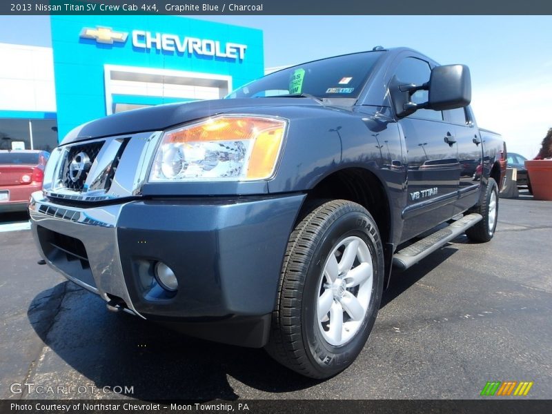 Graphite Blue / Charcoal 2013 Nissan Titan SV Crew Cab 4x4