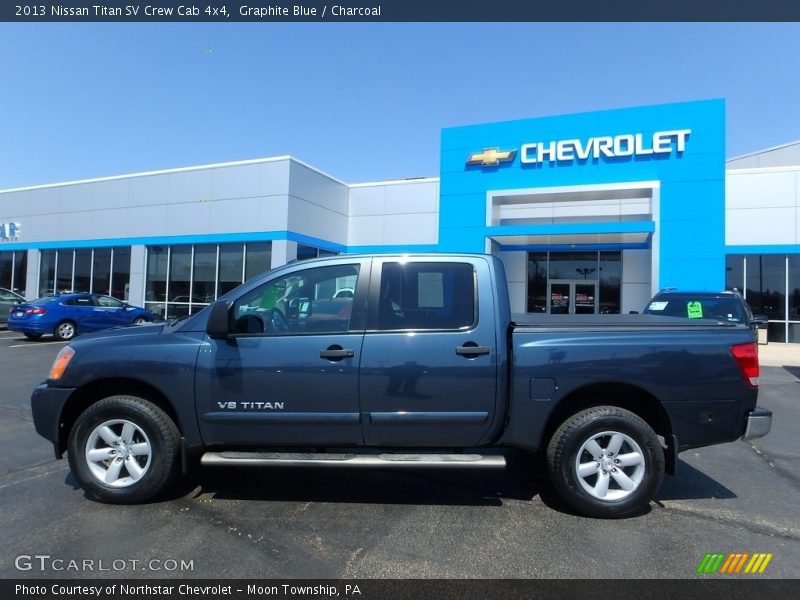 Graphite Blue / Charcoal 2013 Nissan Titan SV Crew Cab 4x4