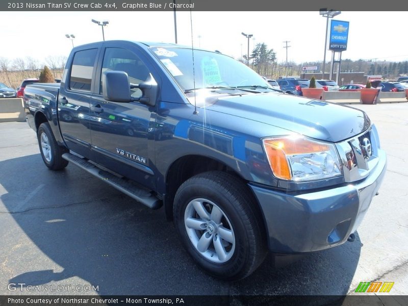 Graphite Blue / Charcoal 2013 Nissan Titan SV Crew Cab 4x4