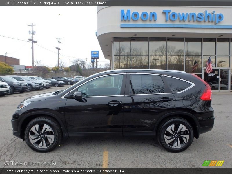 Crystal Black Pearl / Black 2016 Honda CR-V Touring AWD