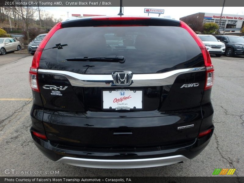 Crystal Black Pearl / Black 2016 Honda CR-V Touring AWD