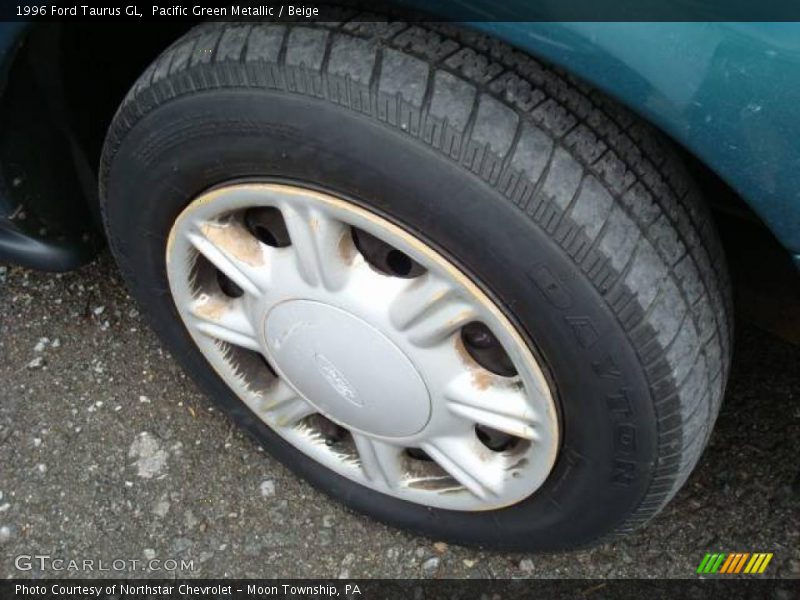 Pacific Green Metallic / Beige 1996 Ford Taurus GL