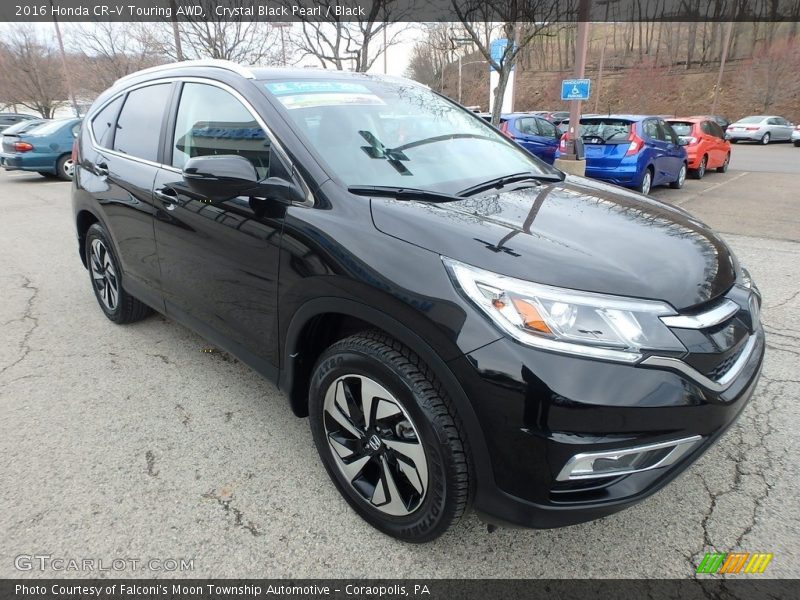 Crystal Black Pearl / Black 2016 Honda CR-V Touring AWD