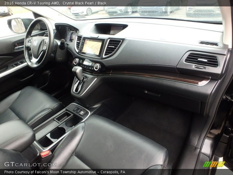 Crystal Black Pearl / Black 2016 Honda CR-V Touring AWD