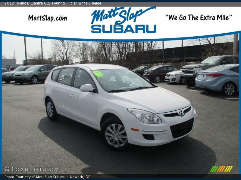 Polar White / Beige 2012 Hyundai Elantra GLS Touring