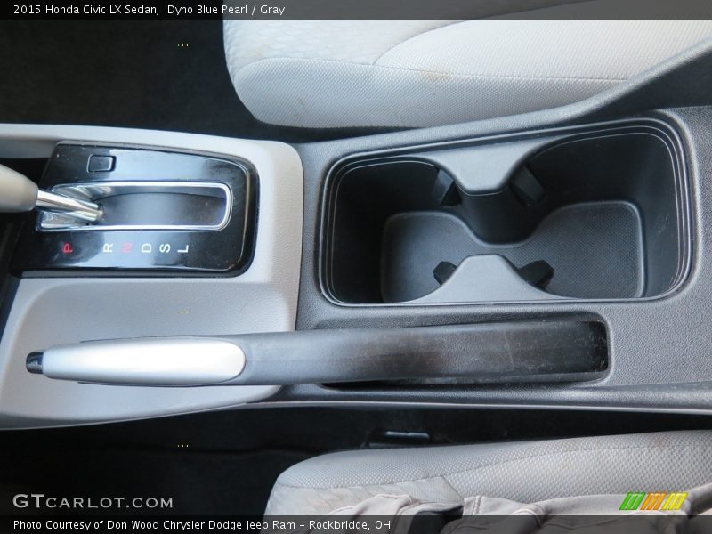 Dyno Blue Pearl / Gray 2015 Honda Civic LX Sedan